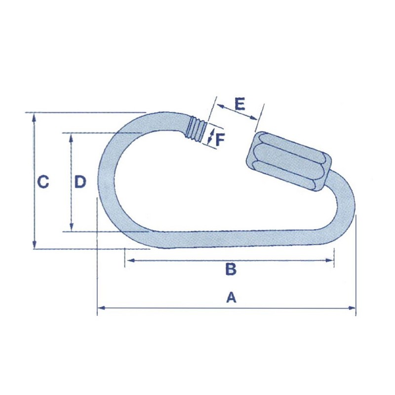 X4 3.5MM Zinc Plated Pear Shaped Quick Link - Repair