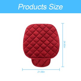 Seat Cover for Car, 2 Pack Car Front Seat Protector, Universal Seat Cushion for Most Cars, Vehicles, SUVs and More, Soft Comfort, Car Interior Accessories for Men Women (Wine Red)