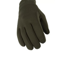 SEALSKINZ Acle Nano Fleece Water Resistant Cold Weather Gloves, Olive Green, X-Large