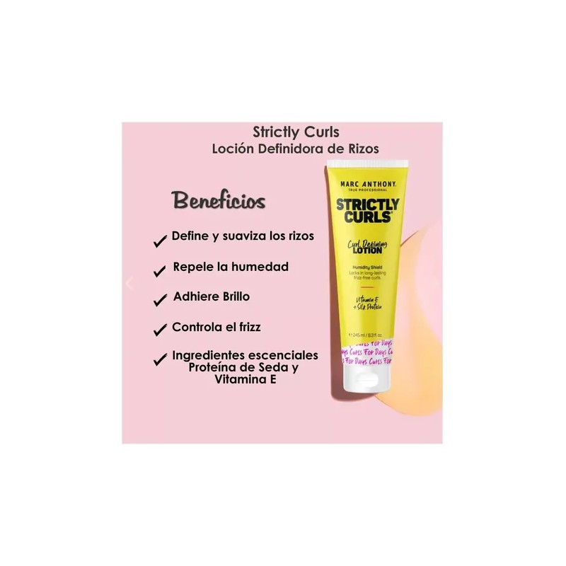 Tratamiento Capilar Marc Anthony Para Definir Rizos Strictly Curls