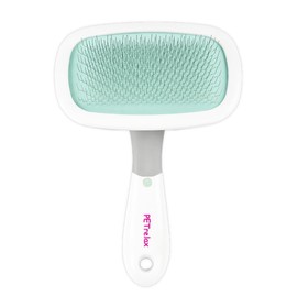 Vimfashi 360°Rotating Dog and Cat Brush with Soft Pins Gentle Slicker Brush for Small Dogs Puppies Yorkies Poodles Cats Removes Loose Fur Undercoat Reduces Shedding Massage Grooming Tool