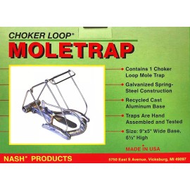 Nash Choker Loop Mole Trap - Steel Scissor Trap - USA MADE - Model CL-1 - 6 Traps