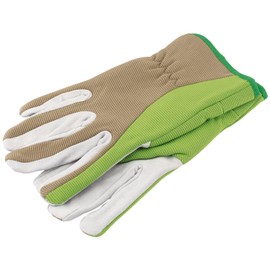 Draper Tools GGMD Medium Duty Gardening Gloves, Multicolored (White/Green), M
