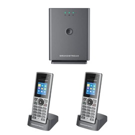 Grandstream DP752 Long-Range DECT Base Station + DP722 Units DECT HD Handset (2 x DP722)