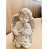 Wings Angel Holding a Cat Statue Faithful Angel Memory Memorial