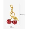 Spenlly Cherry Bag Charm, Cherry Keychain Hanging Cherry Purse Charm