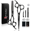 SEIMEIKEN 6" Black Hair Scissors Professional Hair Cutting Scissors and
