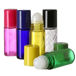 30 ml. Glass Roll on Bottle. Perfect for Essential Oils Aromatherapy, Perfume and Cologne. Plastic Roller. Pipettes Included … (24 Bottles, Orange)