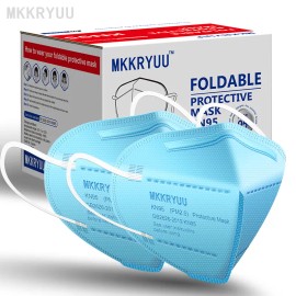 Disposable KN95 Masks for Adults - 50 Pack, 5-Layer Breathable Mask with 95% Filtration Efficiency, Unisex, Ideal for Dust, Construction, and Daily Use