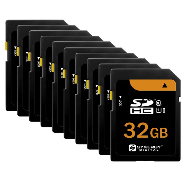 Synergy Digital 32GB Secure Digital SDHC UHS-I Memory Cards, Compatible