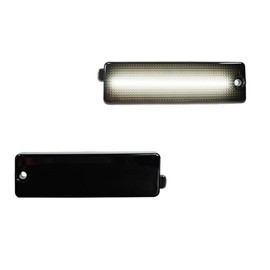 KENRTIR Smoked Lens White LED Rear Side Marker Lamps Compatible with 1993-2002 Chevy Camaro