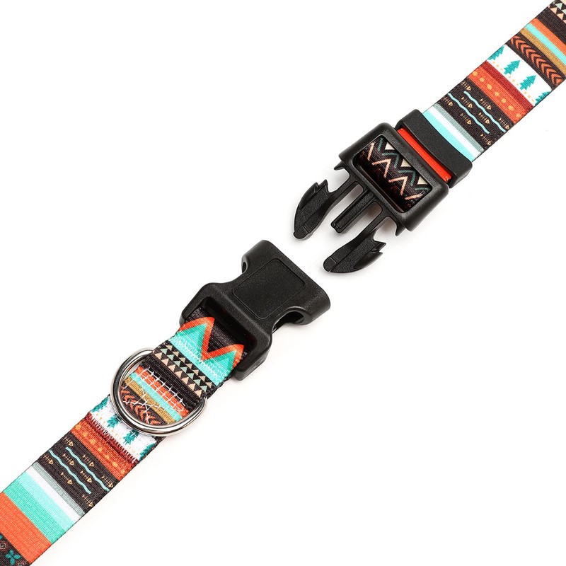 Mercano Adjustable Dog Collar - Special Design Patterns, Soft Nylon
