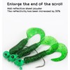 3.5g Soft Plastic Fishing Lures Set, 20 Pieces, Multiple Colours,