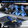 DNA MOTORING Low Profile Hydraulic Trolley Service/Floor Jack Combo with