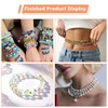 0.7mm/4 Rolls Elastic String for Bracelets, 50M Clear Bracelet String,
