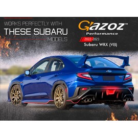 GAZOZ PERFORMANCE PNP+LED Rear Brake Light For 2022-2023 Red Bar DRL Red Base - Red Ring F1 (Wire Harness & Mounted Bracket)