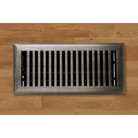 Madelyn Carter 2 x 12 Cast Brass Contemporary Vent Cover - Antique Brass (Overall: 3.75 x 13.5)