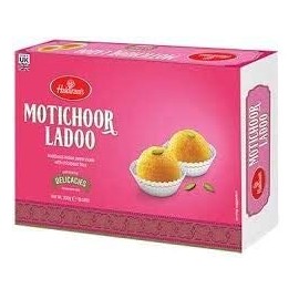 Haldiram Mithai Motichoor Ladoo 300G 1 Packet