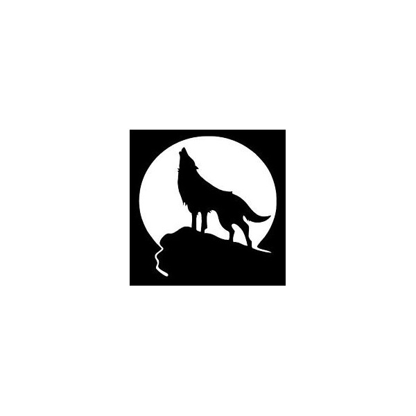 Chase Grace Studio Wolf Howling Full Moon Coyote Hunting Predator