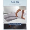 AMOAMI Bath-Mat,Ultra Thin Bath-Rugs Runner,Rubber Backed Bath Mats for Bathroom