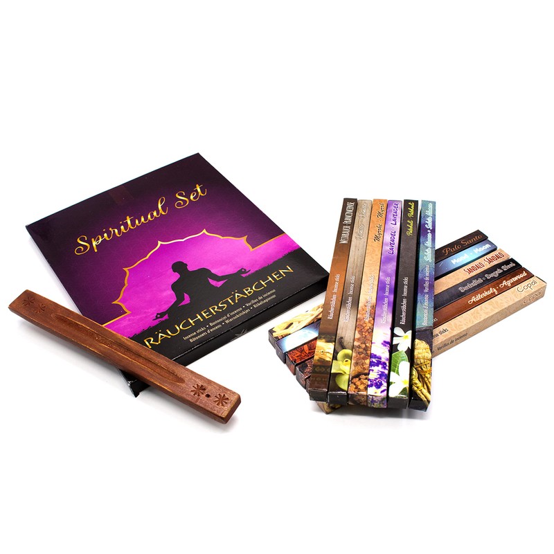 Luxflair Spiritual Incense Set - 12 Different Flavours Includes Handmade