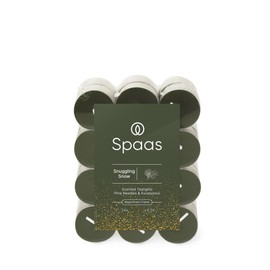 Spaas Scented Tealights flatpack x24 4,5h - Snuggling Snow