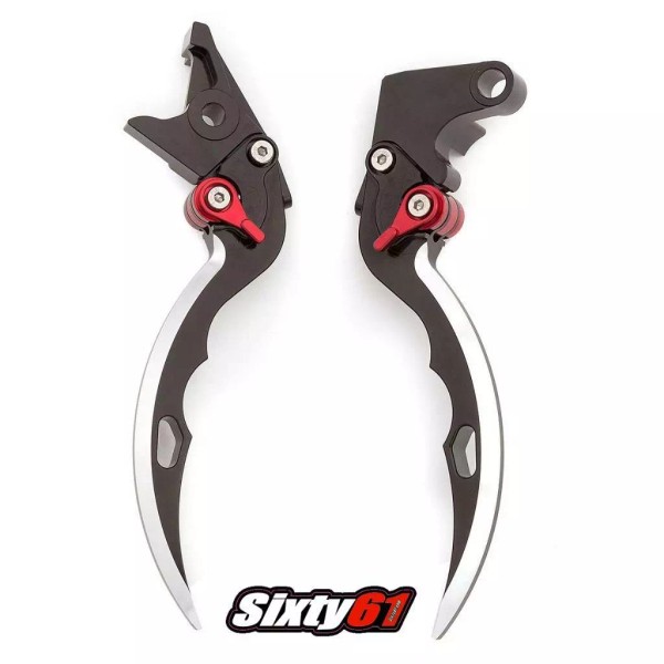 Sixty61 Honda CBR 600 F2 F3 F4 F4i Black Levers