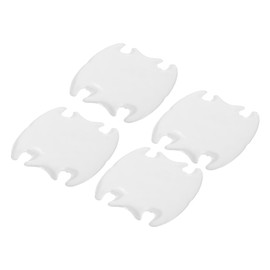 Hihaha Car Door Handle Protector/Exterior Door Knob Cover Door for Car Vehicle RV Truck Pickup/Anti-Scratch Collision PU Glue / 4 Pcs Clear