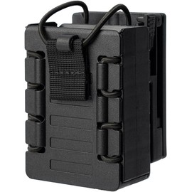BAOFENG Tactical Walkie Talkies Case Holster for Radio, Heavy-Duty Radio Case with 360° Rotating Clip & Quick-Release Design, Universal Fit for Two-Way Radios (Black)