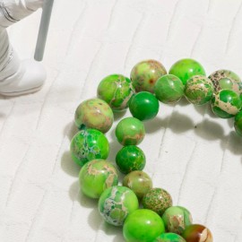 Vanilla Mountain Jewelry Making DIY Fruit Green Imperial Jasper 6mm Loose Beads