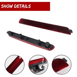 KENRTIR for 2004-2009 Mazda 3,2007-2009 Mazdaspeed3 Rear Fog Bumper Reflector Tail Lights Red Lens Housing Assembly,2pcs