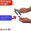 Glazelock Plastic Peel Away Stackable Shims for Leveling 32 Pieces