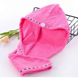 Toalla de Microfibra para el Cabello Gorro para seco Toalla para Absorbente Espesar Secado rápido para Sombrero Turbante Abrigo para la Cabeza Herramientas baño