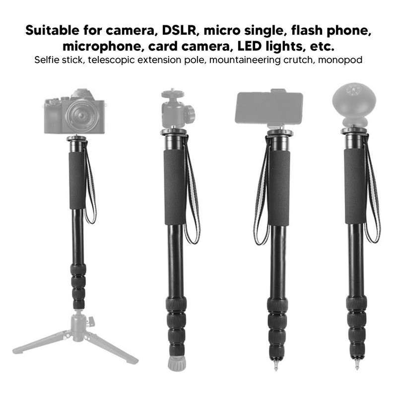 Camera Monopod Heavy Duty Steady Photography Outdoor Portable Lightweight Extension