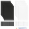 24 Sheets White Fursuit Eye Plastic Mesh with 2 Painting