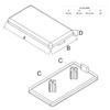 Cover Cap End Cap for Aluminium Profile 40 x 80