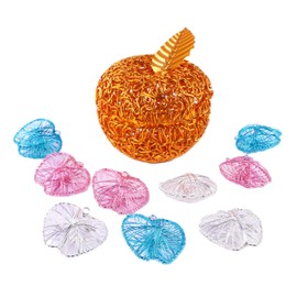 Aluminum Wire Woven Hollow Apple Statue, Fruit-shaped Wicker Basket, Snack Fruit Candy Bowl and Trinket Box Suitable for Teacher's Day, Christmas, Keepsake, Thanksgiving, wedding, children's Gifts