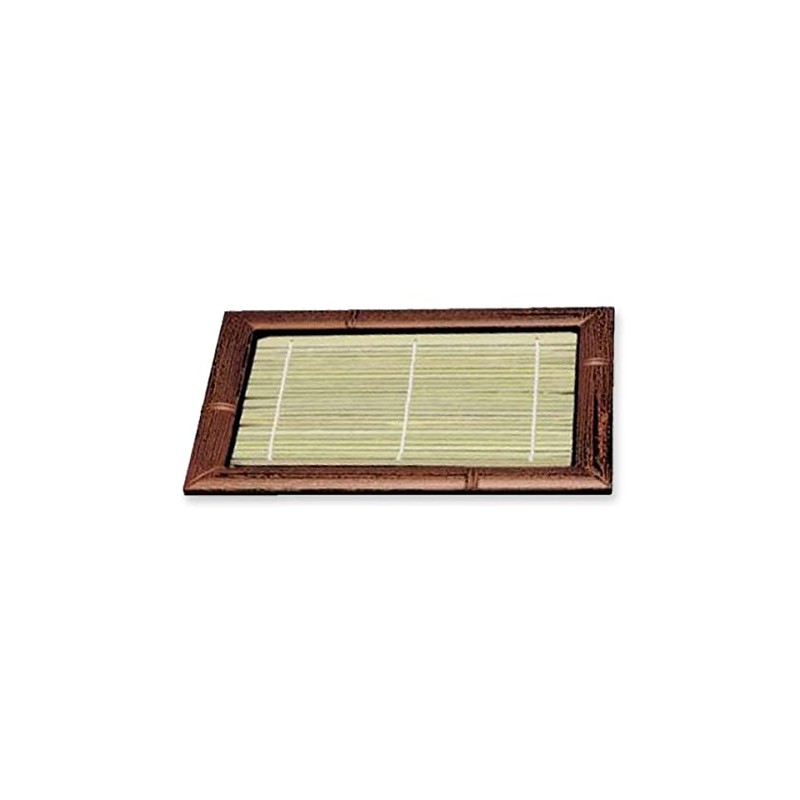 J-kitchens Soba Soba Soba, Rectangular Bamboo Plate, Soot Bamboo, Break-resistant,