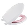 Toilet Seats Elongated, Toddler Potty Training Seat Built-In, Quiet-Close Lid,