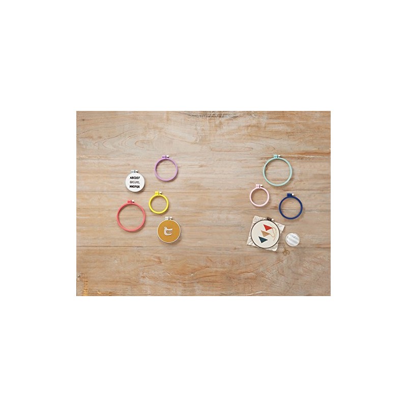 Clover 刺しゅう道具 カラフル刺しゅう枠 10cm レモン 57-260