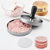 YIKANGHENG Meat Barbecue Presses Mold, 4.6 Inch Stainless Steel Round