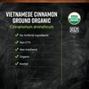 Frontier Organic Ground Vietnamese Cinnamon, 1-Pound Bulk, Premium Quality Cinnamon,