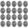 10mm Bulk Saint Benedict Medal Rosary Beads - Pack of