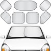 Tallew 7 Pieces Car Window Shade Set Include 4 Side