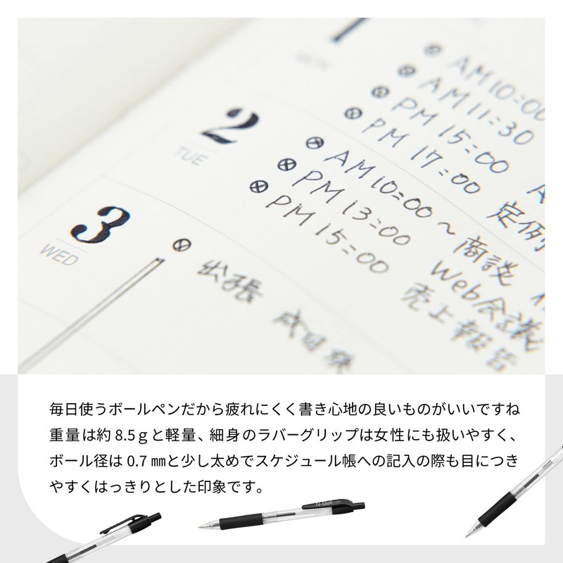 NCA International Permanent Ball Point Pens, 0.7mm, 10 Pens, Value