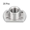 sourcing map 25pcs Weld Nuts M8 Tab Base UNC Carbon