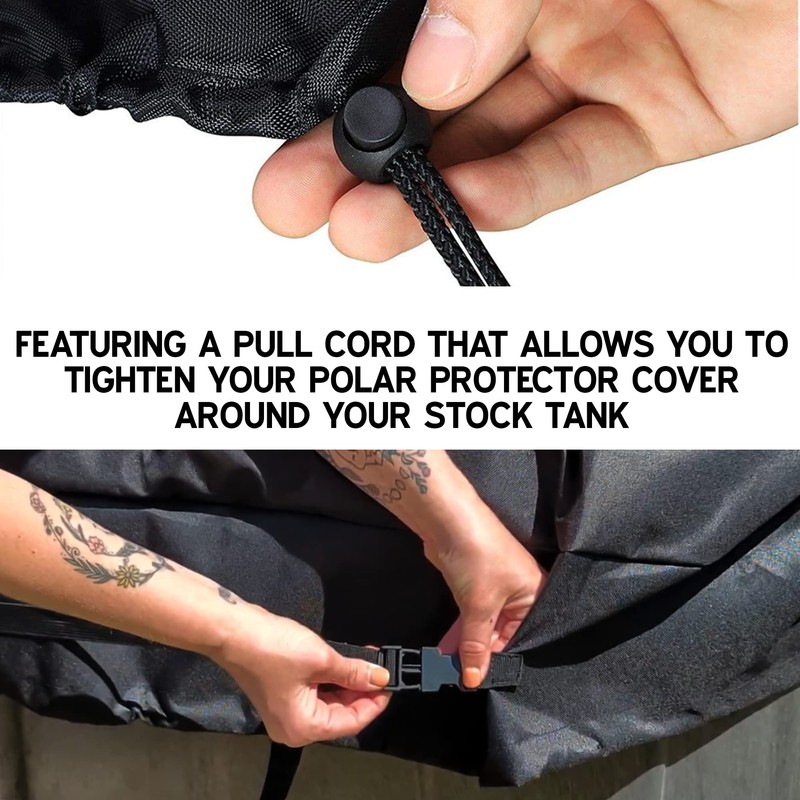 Polar Protector - 100 Gallon Oval Stock Tank Cover Ice