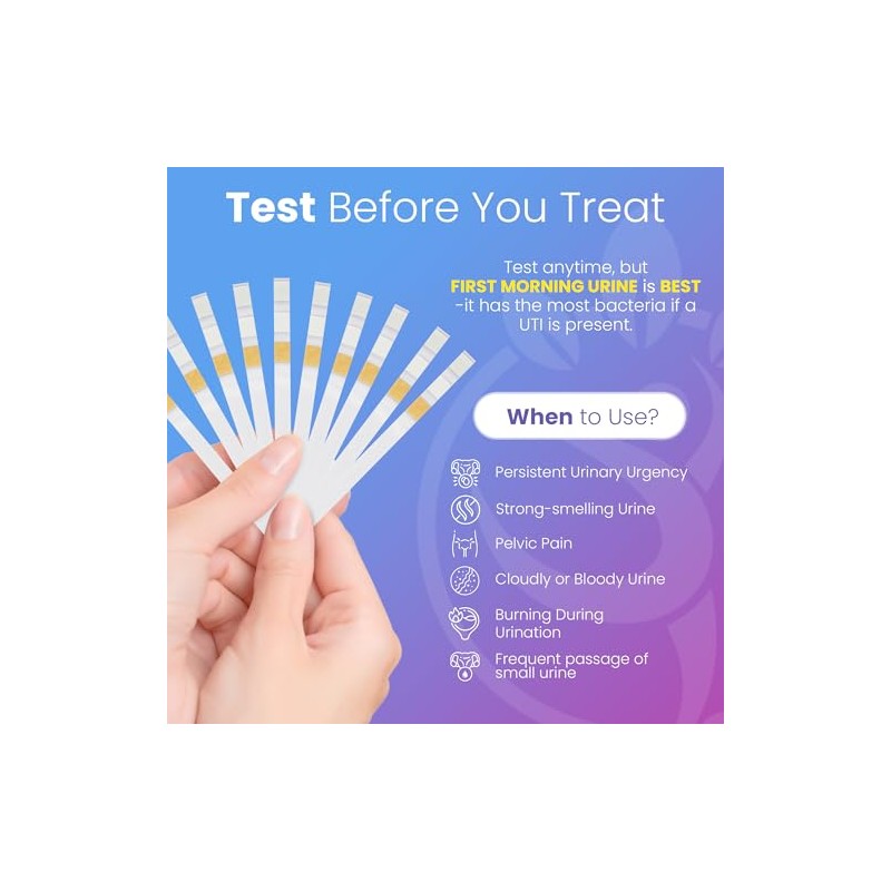 Pelvana Urinary Tract Infection Test Strips - 50 UTI Test