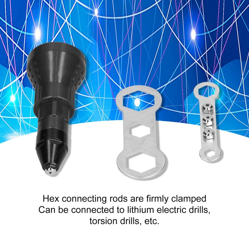 Electric Rivet Nut Gun Drill Adapter Cordless Riveting Adaptor Power