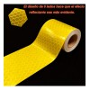 5pzs Sticker Reflejante Protector Auto Moto Bici 5cm*3m